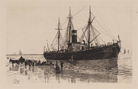 KG 09202
<br/>
'Rambles in Holland': Stoomboot
<br/>
<em>Stark, Elias (1849-1933)</em>